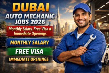 Dubai Auto Mechanic Jobs 2026 – Monthly Salary, Free Visa & Immediate Openings