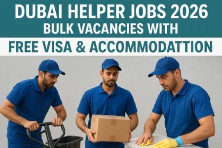 Dubai Helper Jobs 2026: Bulk Vacancies with Free Visa & Accommodation