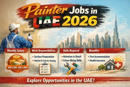 Painter Jobs in UAE 2026 – Monthly Salary, Work Responsibilities, Skills Required & Benefits